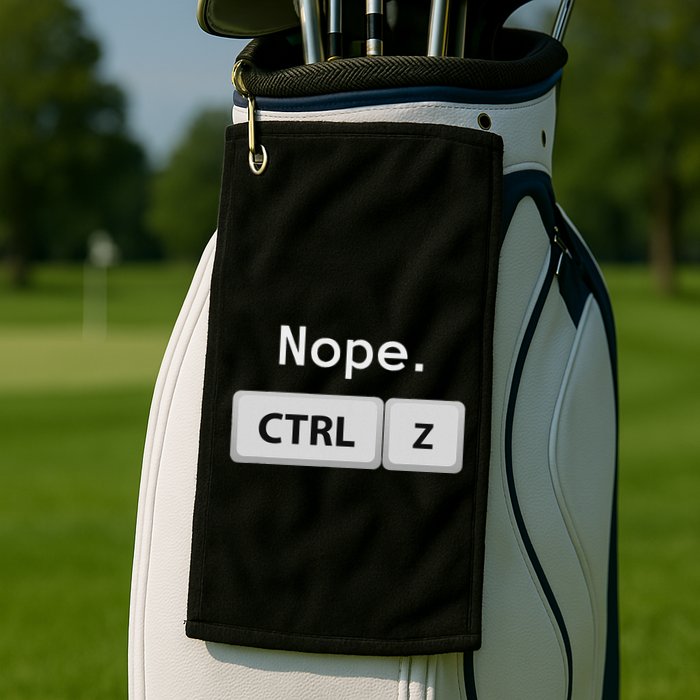 Funny Ctrl Z Film Editor Filmmaking Gift Golf Towel