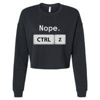 Funny Ctrl Z Film Editor Filmmaking Gift Cropped Pullover Crew