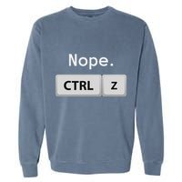 Funny Ctrl Z Film Editor Filmmaking Gift Garment-Dyed Sweatshirt