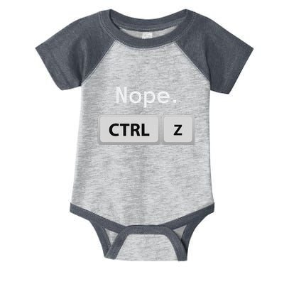 Funny Ctrl Z Film Editor Filmmaking Gift Infant Baby Jersey Bodysuit