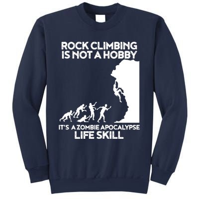 Funny Climbing Zombie Escape Rock Climber Tee Sweatshirt