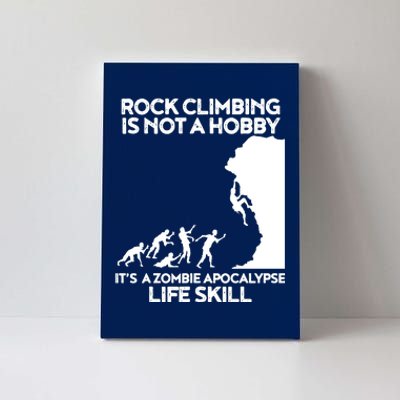 Funny Climbing Zombie Escape Rock Climber Tee Canvas