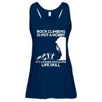 Funny Climbing Zombie Escape Rock Climber Tee Ladies Essential Flowy Tank