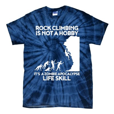 Funny Climbing Zombie Escape Rock Climber Tee Tie-Dye T-Shirt