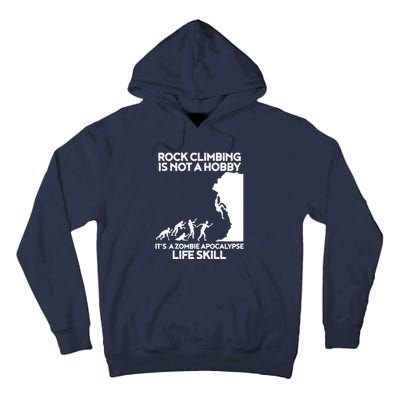 Funny Climbing Zombie Escape Rock Climber Tee Tall Hoodie