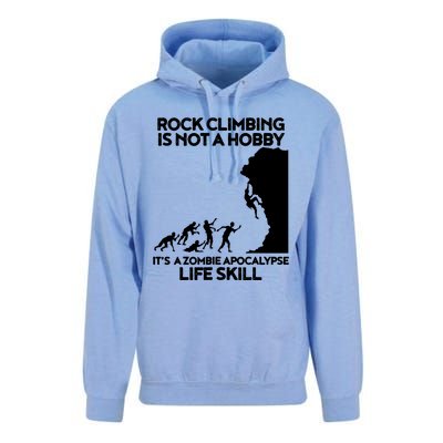 Funny Climbing Zombie Escape Rock Climber Tee Unisex Surf Hoodie