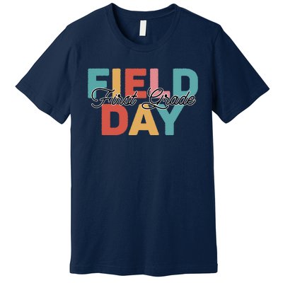 Field Day 1st First Grade School Teacher Retro Vintage Premium T-Shirt