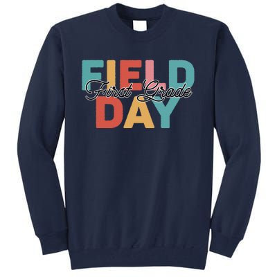 Field Day 1st First Grade School Teacher Retro Vintage Tall Sweatshirt