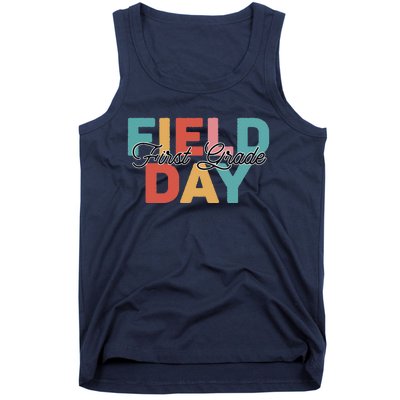 Field Day 1st First Grade School Teacher Retro Vintage Tank Top