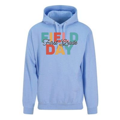 Field Day 1st First Grade School Teacher Retro Vintage Unisex Surf Hoodie