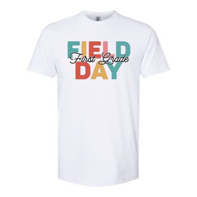 Field Day 1st First Grade School Teacher Retro Vintage Softstyle CVC T-Shirt