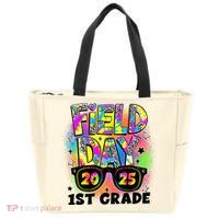 Field Day 1st Grade Field Day Fun Day Teacher Student Zip Tote Bag