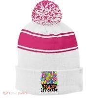 Field Day 1st Grade Field Day Fun Day Teacher Student  Stripe Pom Pom Beanie