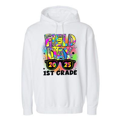 Field Day 1st Grade Field Day Fun Day Teacher Student  Garment-Dyed Fleece Hoodie