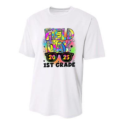 Field Day 1st Grade Field Day Fun Day Teacher Student  Youth Performance Sprint T-Shirt