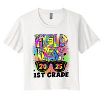 Field Day 1st Grade Field Day Fun Day Teacher Student  Women's Crop Top Tee