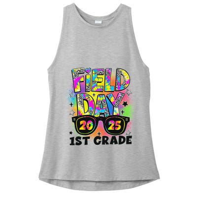 Field Day 1st Grade Field Day Fun Day Teacher Student Ladies PosiCharge Tri-Blend Wicking Tank
