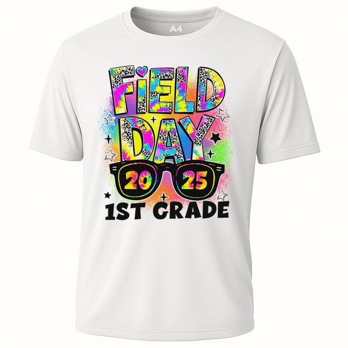Field Day 1st Grade Field Day Fun Day Teacher Student Cooling Performance Crew T-Shirt