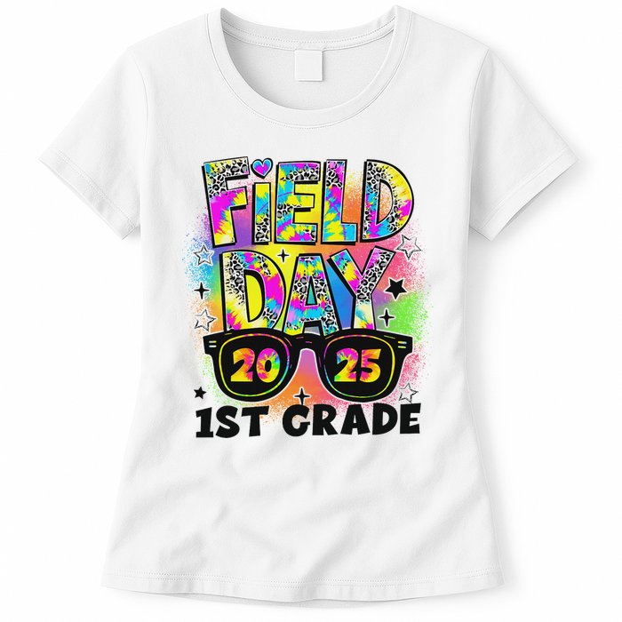Field Day 1st Grade Field Day Fun Day Teacher Student Womens T-Shirt