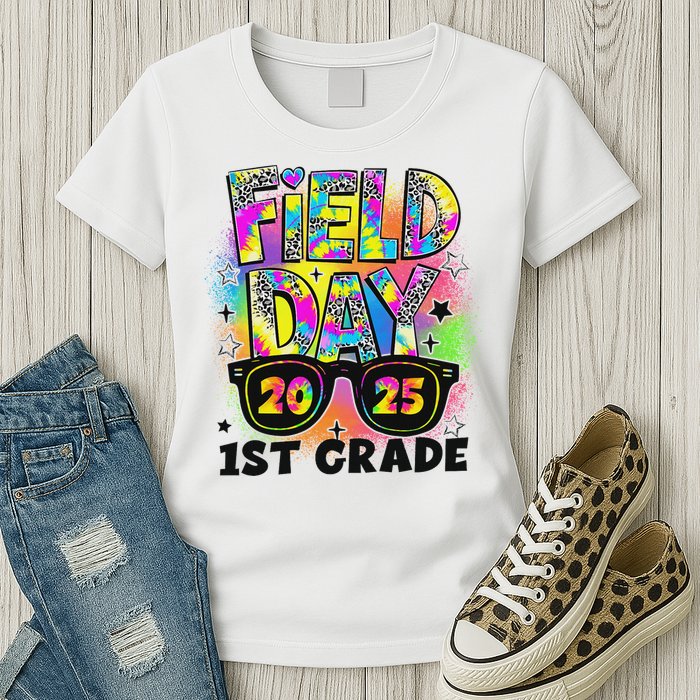 Field Day 1st Grade Field Day Fun Day Teacher Student Womens T-Shirt