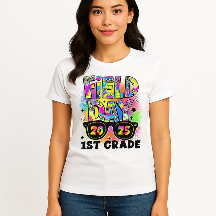 Field Day 1st Grade Field Day Fun Day Teacher Student Womens T-Shirt