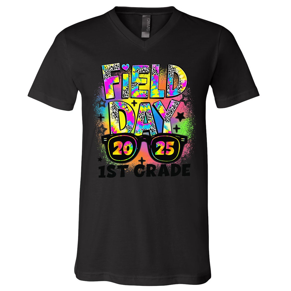 Field Day 1st Grade Field Day Fun Day Teacher Student Gift V-Neck T-Shirt