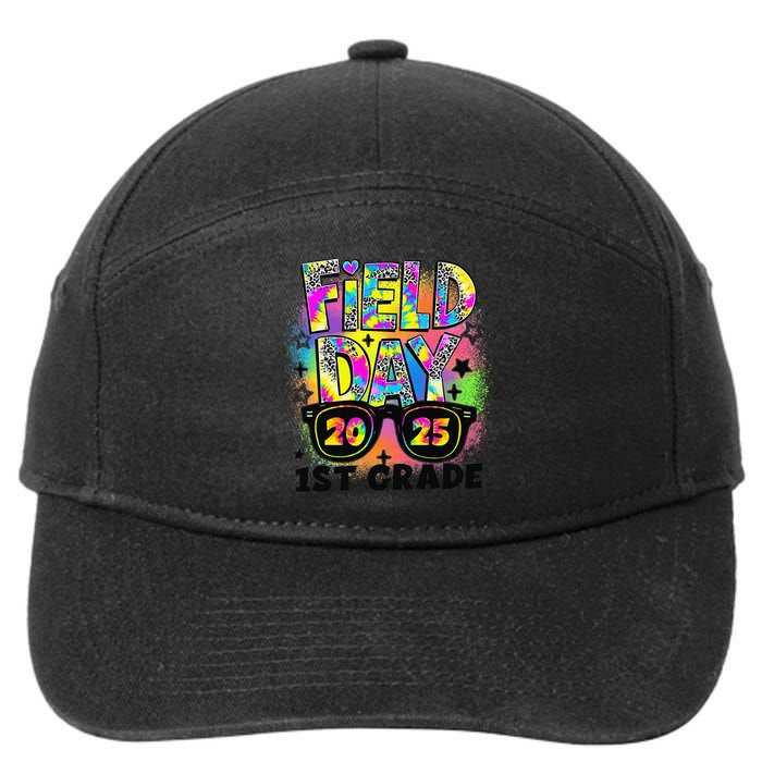 Field Day 1st Grade Field Day Fun Day Teacher Student Gift 7-Panel Snapback Hat
