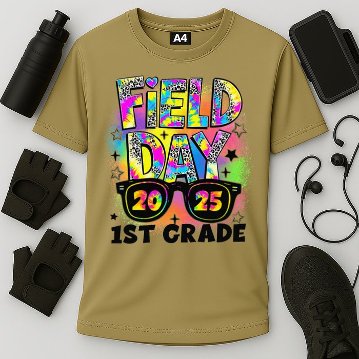Field Day 1st Grade Field Day Fun Day Teacher Student Gift Cooling Performance Crew T-Shirt