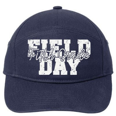 Field Day 2024 Fifth Grade School Teacher Orange 7-Panel Snapback Hat