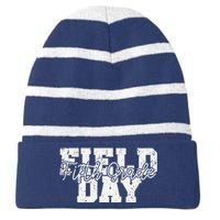 Field Day 2024 Fifth Grade School Teacher Orange Striped Beanie with Solid Band