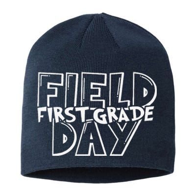 Field Day 2024 First Grade School Teacher Blue Sustainable Beanie