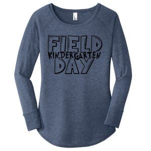 Field Day 2024 Kindergarten School Teacher Women's Perfect Tri Tunic Long Sleeve Shirt