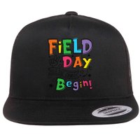 Field Day 2025 Let The Games Begin Teachers Field Day Flat Bill Trucker Hat