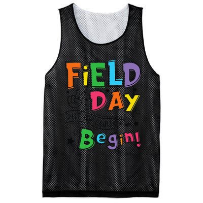 Field Day 2025 Let The Games Begin Teachers Field Day Mesh Reversible Basketball Jersey Tank