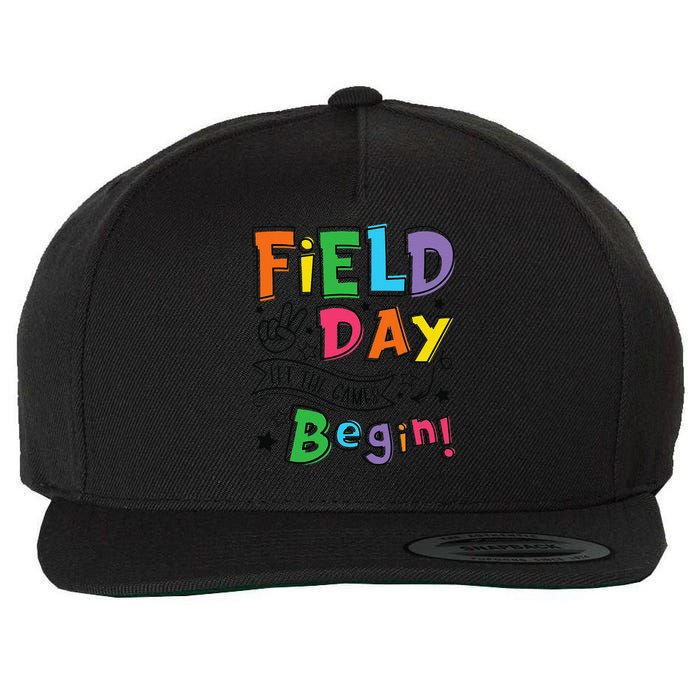 Field Day 2025 Let The Games Begin Teachers Field Day Wool Snapback Cap