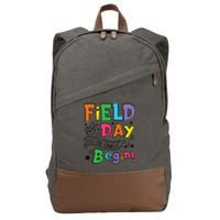 Field Day 2025 Let The Games Begin Teachers Field Day Cotton Canvas Backpack
