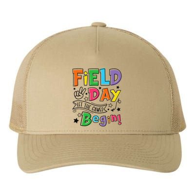 Field Day 2025 Let The Games Begin Teachers Field Day Yupoong Adult 5-Panel Trucker Hat