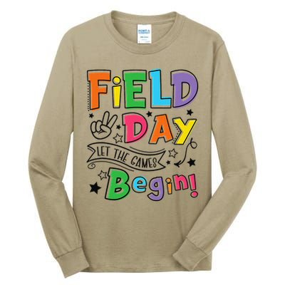Field Day 2025 Let The Games Begin Teachers Field Day Tall Long Sleeve T-Shirt