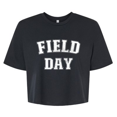 Field Day 2024 For School Teachers Family Team Orange Bella+Canvas Jersey Crop Tee