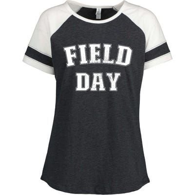 Field Day 2024 For School Teachers Family Team Orange Enza Ladies Jersey Colorblock Tee