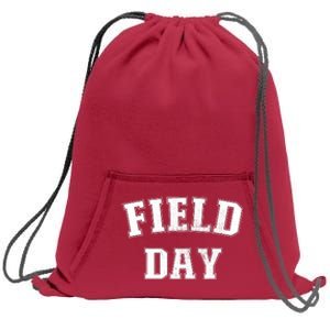 Field Day 2024 For School Teachers Family Team Orange Sweatshirt Cinch Pack Bag