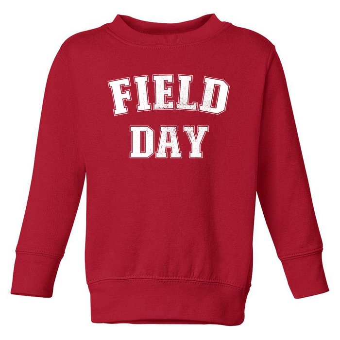 Field Day 2024 For School Teachers Family Team Orange Toddler Sweatshirt