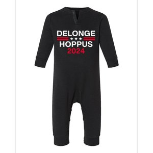 Funny Delongehoppus 2024 For President Infant Fleece One Piece