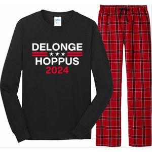 Funny Delongehoppus 2024 For President Long Sleeve Pajama Set