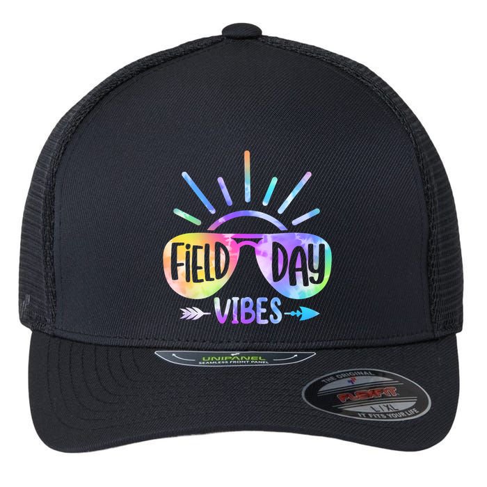 Field Day 2024 Field Day Vibes For Teacher Flexfit Unipanel Trucker Cap