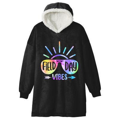 Field Day 2024 Field Day Vibes For Teacher Hooded Wearable Blanket