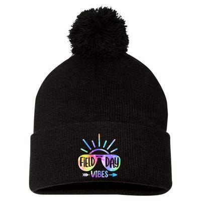 Field Day 2024 Field Day Vibes For Teacher Pom Pom 12in Knit Beanie