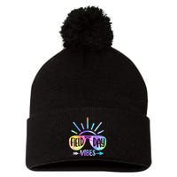 Field Day 2024 Field Day Vibes For Teacher Pom Pom 12in Knit Beanie