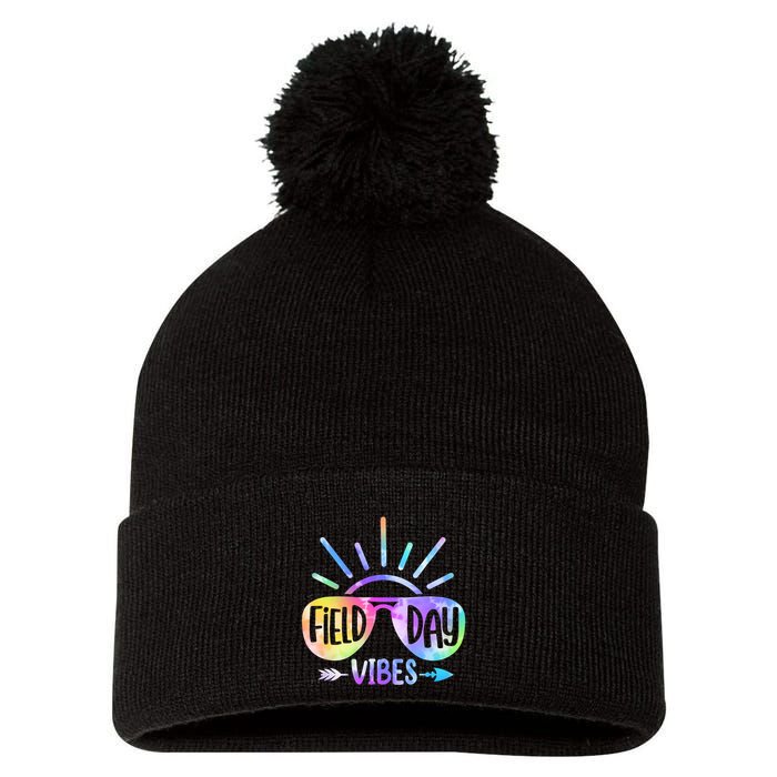 Field Day 2024 Field Day Vibes For Teacher Pom Pom 12in Knit Beanie