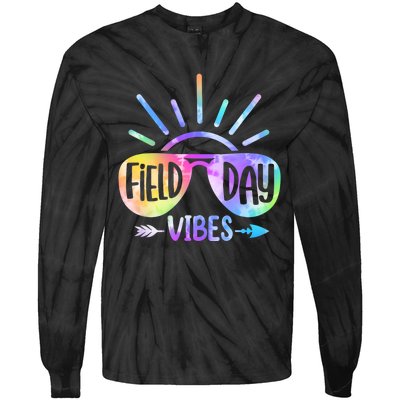 Field Day 2024 Field Day Vibes For Teacher Tie-Dye Long Sleeve Shirt